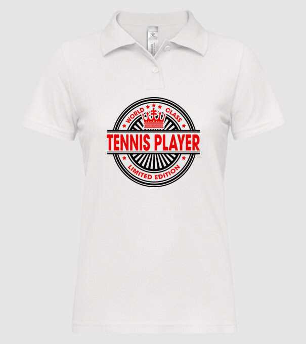 World class JUCĂTOR TENIS model alb pe tricou
