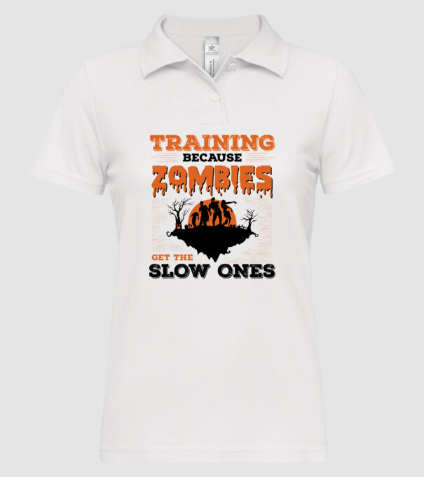 Zombies get the slow ones model alb pe tricou