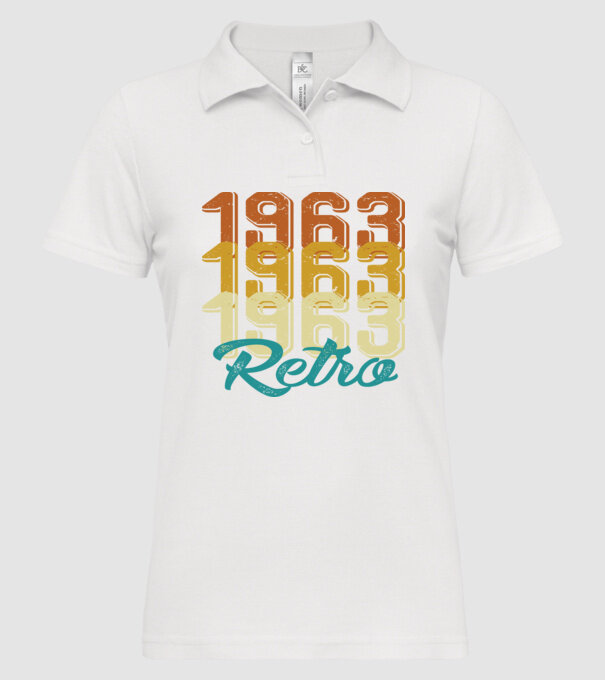 1963 Retro model alb pe tricou