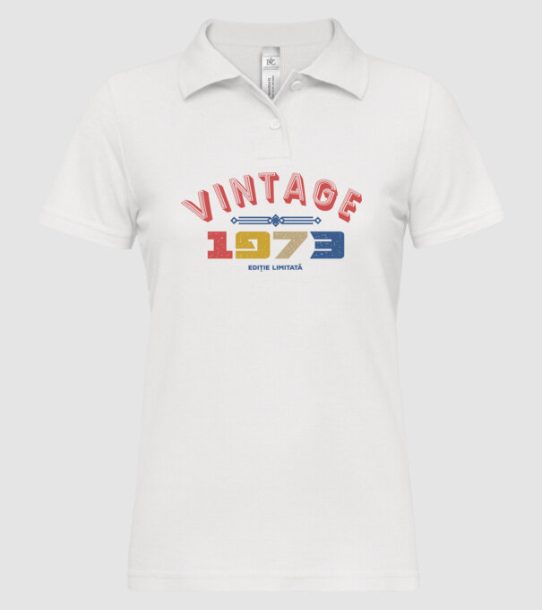 1973 Ediție limitată model alb pe tricou