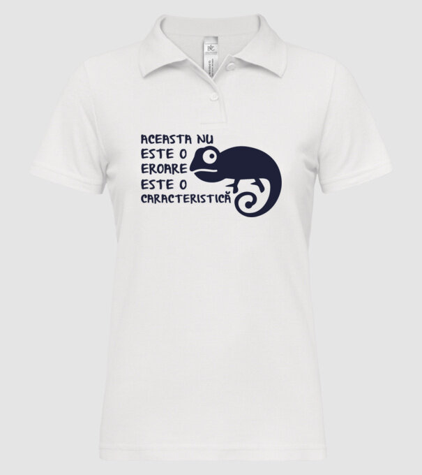 Aceasta nu este o eroare, este o caracteristică model alb pe tricou