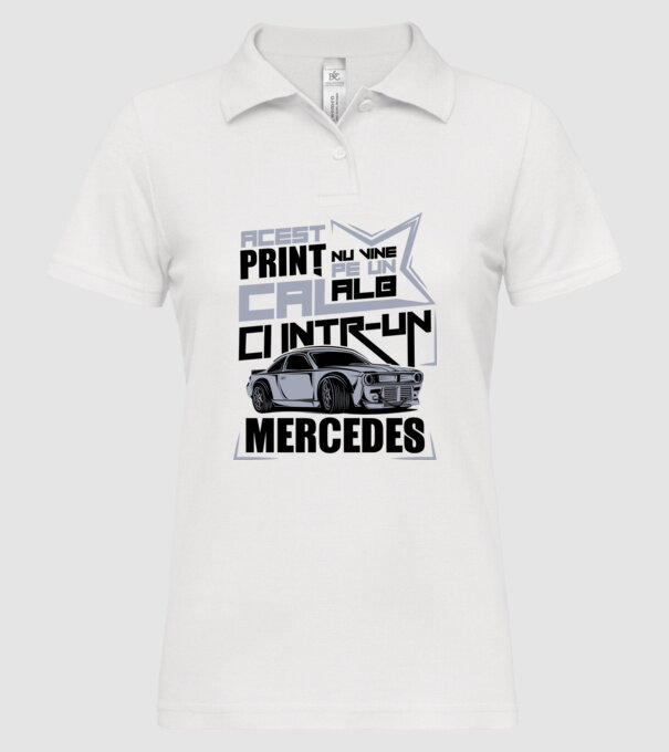 Acest prinț nu vine pe un cal alb, ci într-un Mercedes model alb pe tricou
