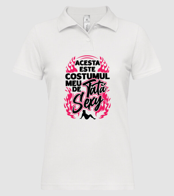 Acesta este costumul meu de tată sexy model alb pe tricou
