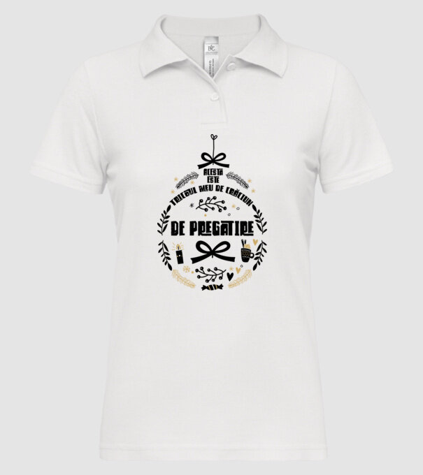 acesta este tricoul meu de Crăciun_de pregătire model alb pe tricou