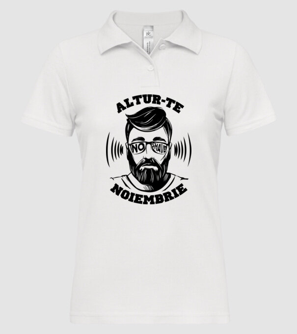 alătură-te - noiembrie model alb pe tricou