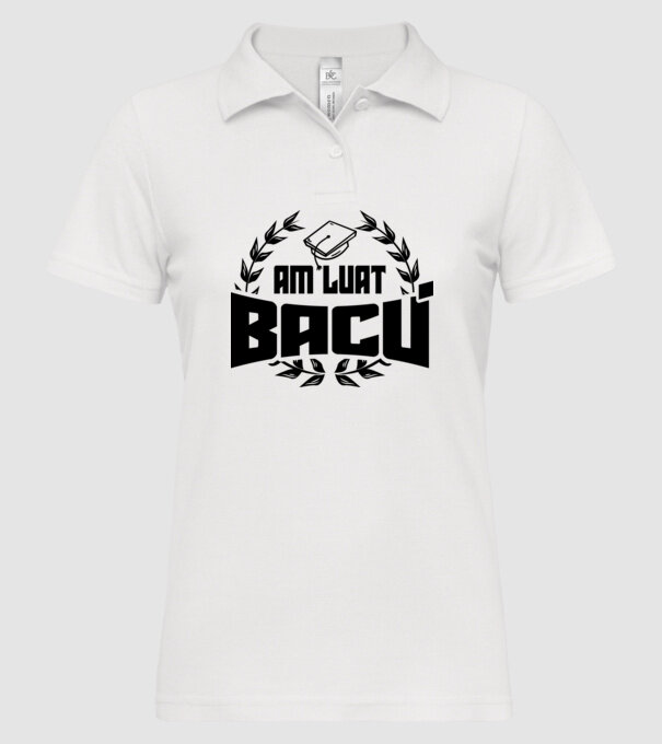 Am luat bacu model alb pe tricou