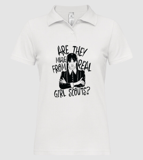 Are the made from real girl scouts model alb pe tricou