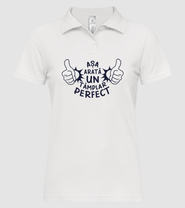 Așa arată un tâmplar perfect model alb pe tricou