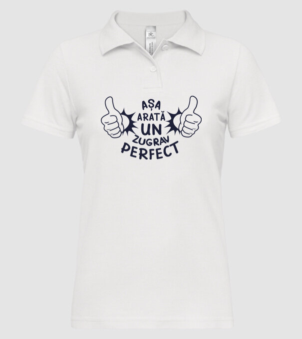 Așa arată un zugrav perfect model alb pe tricou