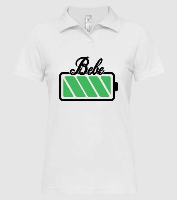 Bebe încărcat model alb pe tricou
