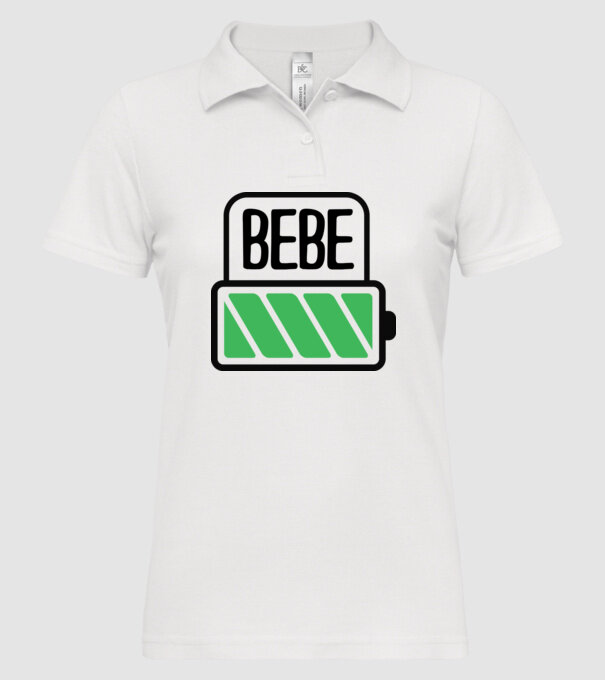 Bebe încărcat model alb pe tricou