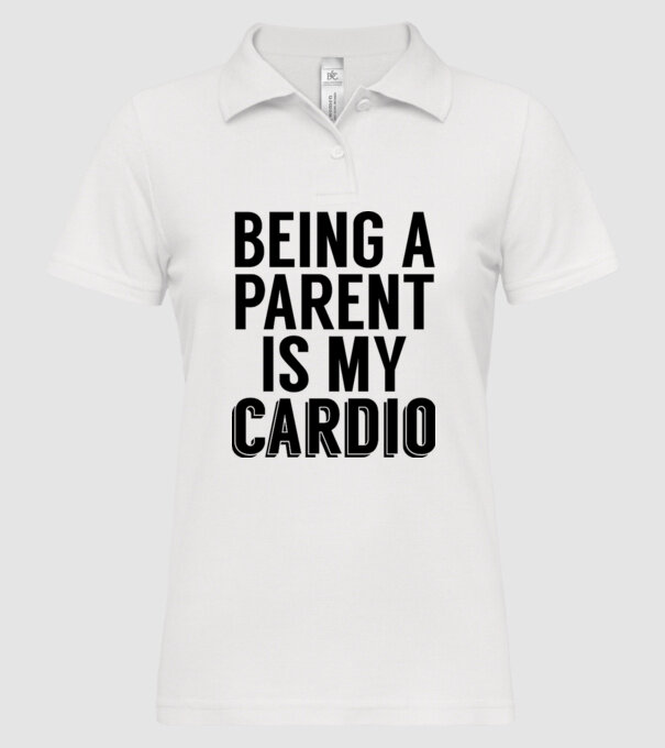 Being a parent model alb pe tricou