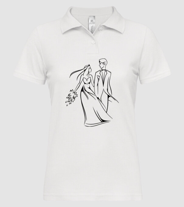 BR01 - mireasă model alb pe tricou