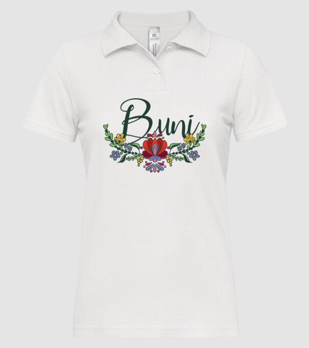 Buni model alb pe tricou