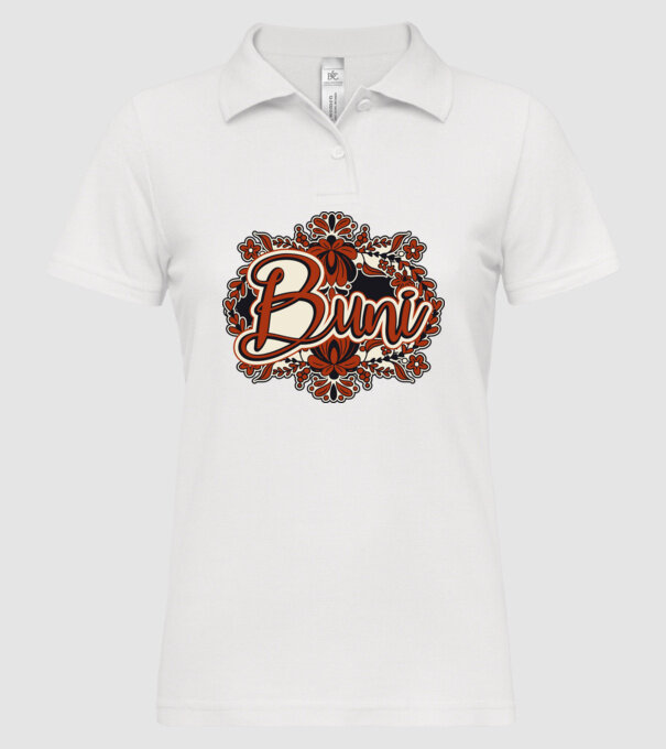Buni model alb pe tricou