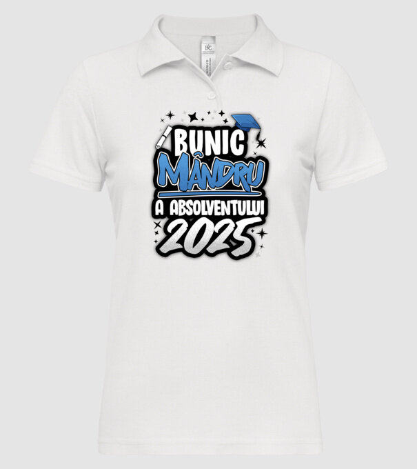Bunic MÂNDRU a absolventului model alb pe tricou