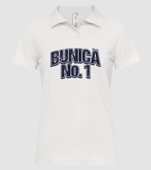Bunică No.1 model alb pe tricou