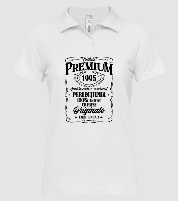 calitate premium -1995 - anul în care s-a născut - perfecțiunea - 100% unicat, cu piese originale, ediție limitată model alb pe tricou