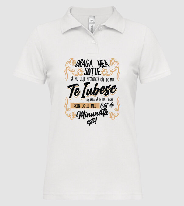 Cât de minunată ești model alb pe tricou