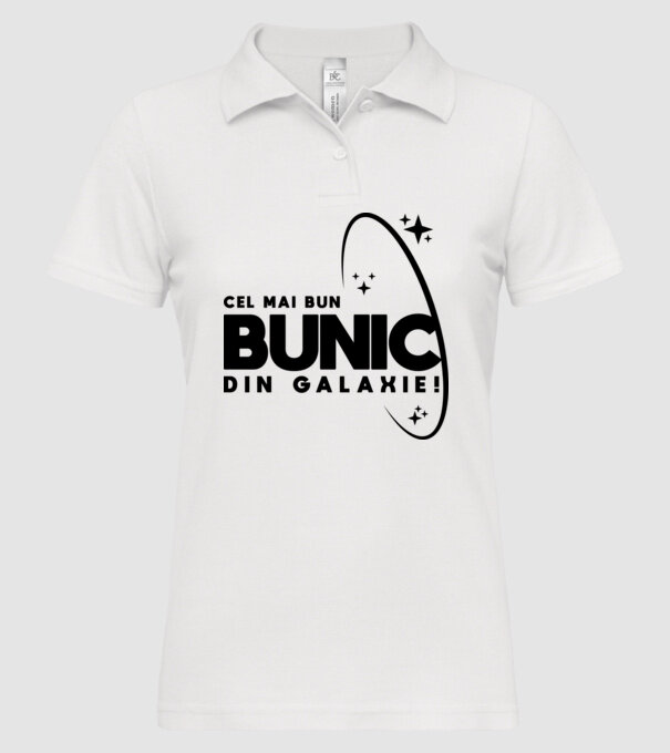 Cel mai bun bunic din Galaxie! model alb pe tricou