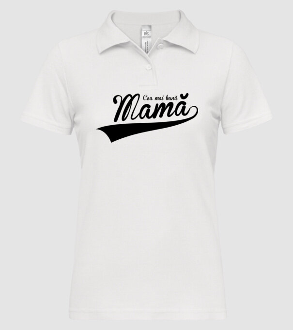 Cea mai bună mamă model alb pe tricou