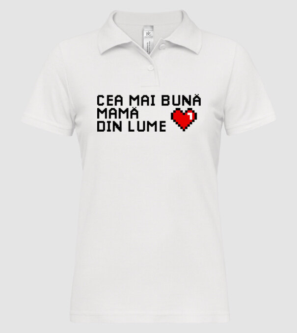 cea mai bună mamă din lume model alb pe tricou