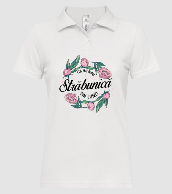 Cea mai bună străbunică din lume! model alb pe tricou