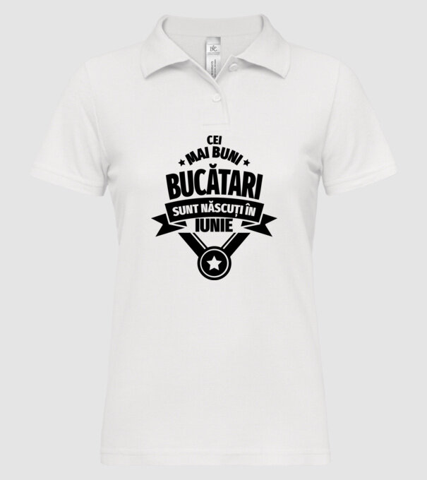 Cei mai buni bucătari sunt născuți în Iunie model alb pe tricou