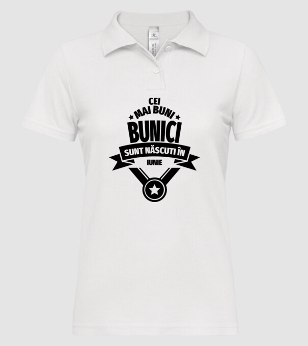 Cei mai buni bunici sunt născuți în iunie. model alb pe tricou