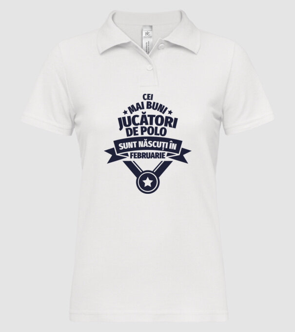 Cei mai buni jucători de polo sunt născuți în Februarie model alb pe tricou