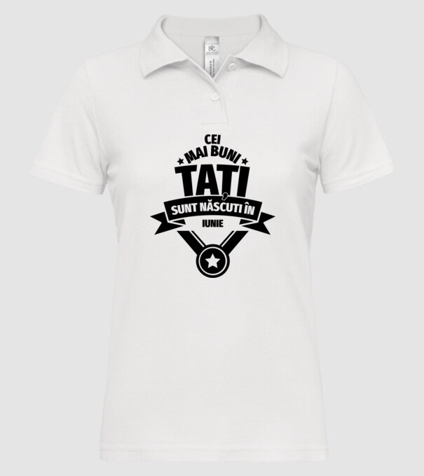 Cei mai buni Tați sunt născuți în martie. model alb pe tricou