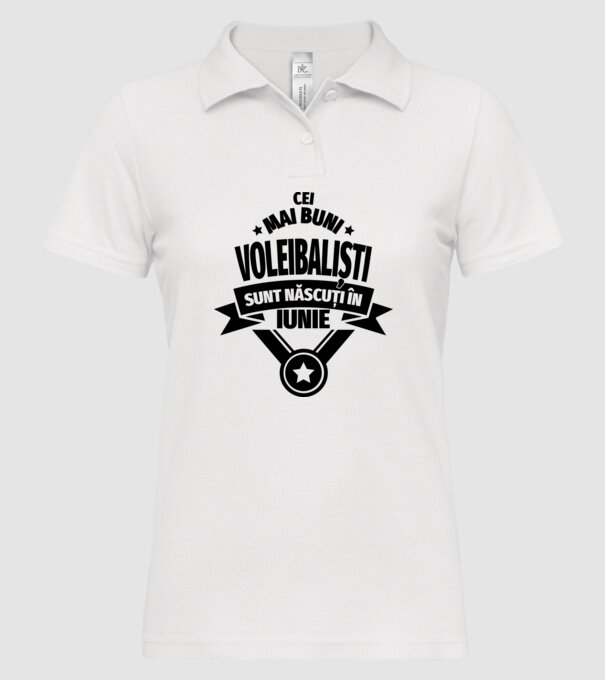 Cei mai buni voleibaliști sunt născuți în Octombrie model alb pe tricou