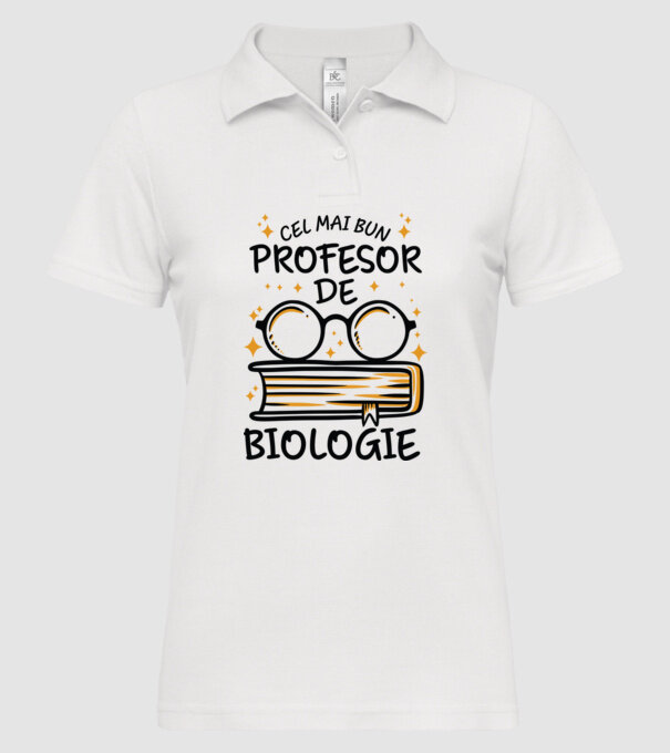 Cel mai profesor biologie model alb pe tricou