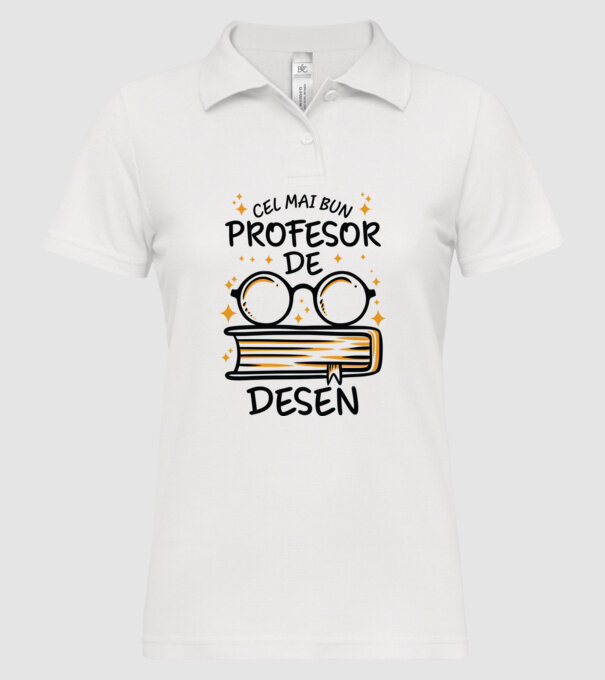 Cel mai profesor de desen model alb pe tricou