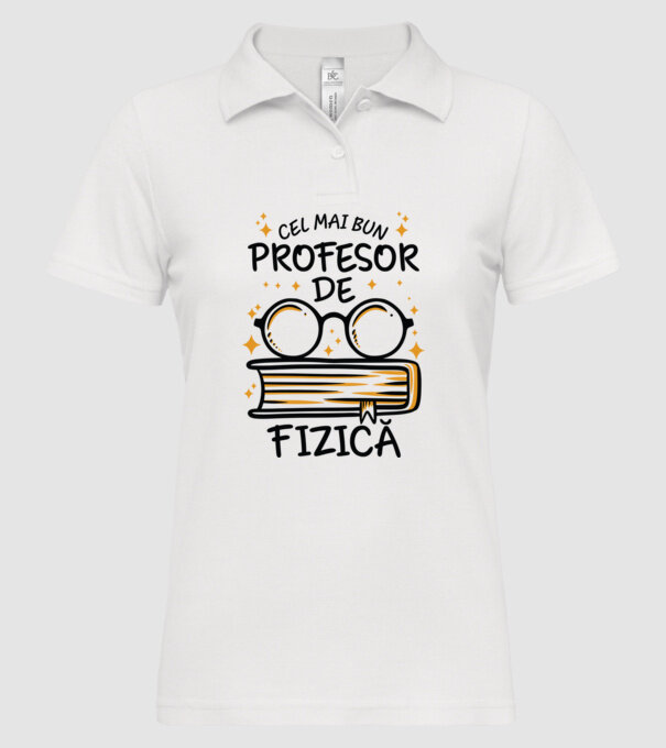Cel mai profesor fizică model alb pe tricou