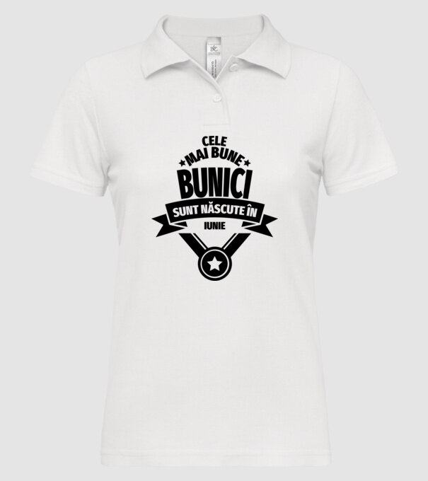 Cele mai bune bunici sunt născute în iunie. model alb pe tricou