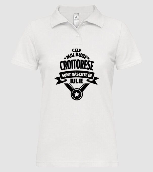Cele mai bune croitorese sunt născute în iulie model alb pe tricou