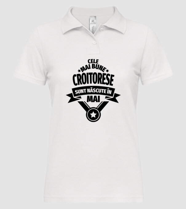 Cele mai bune croitorese sunt născute în mai model alb pe tricou
