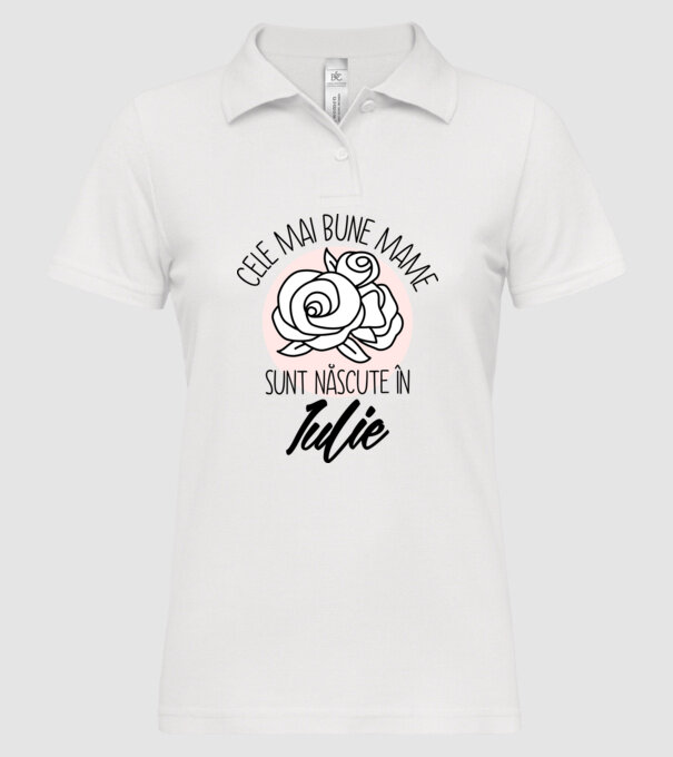 Cele mai bune mame sunt născute în Iulie model alb pe tricou