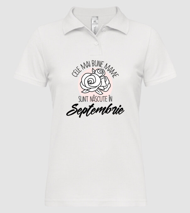 Cele mai bune mame sunt născute Septembrie model alb pe tricou