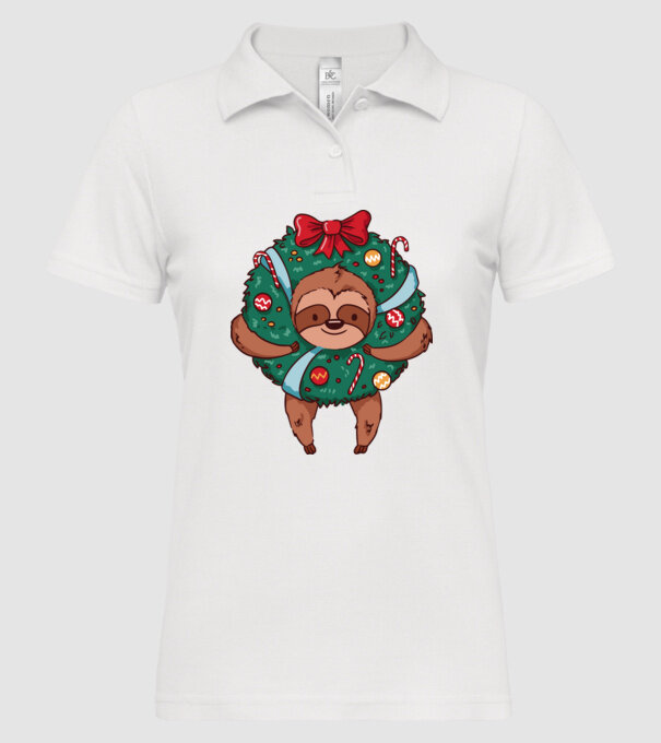 Christmas model alb pe tricou