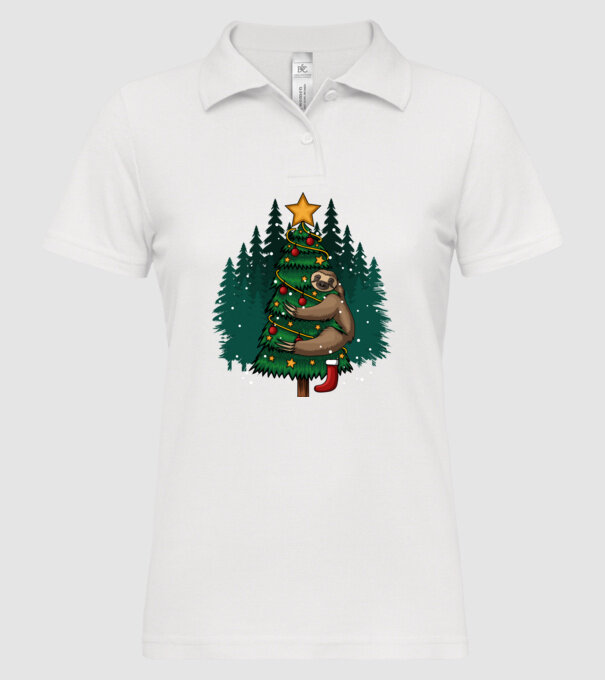 Christmas model alb pe tricou