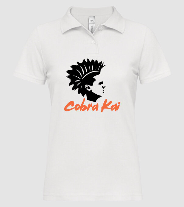 cobra kai punk model alb pe tricou