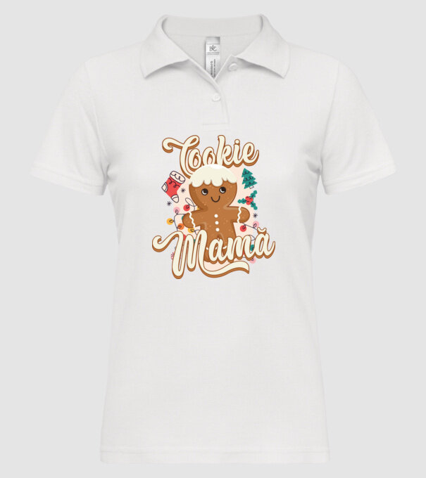 Cookie mamă model alb pe tricou