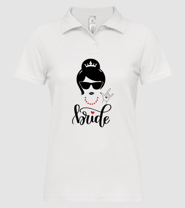 Cool Bride model alb pe tricou