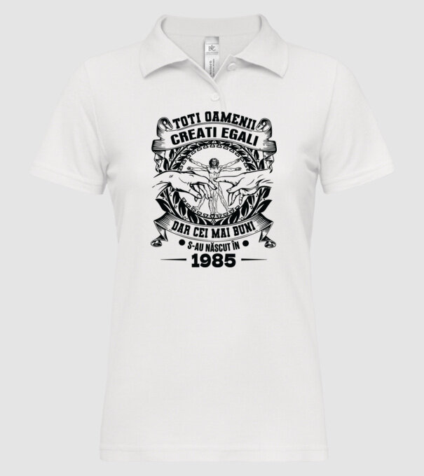 Da Vinci 40 1985 model alb pe tricou