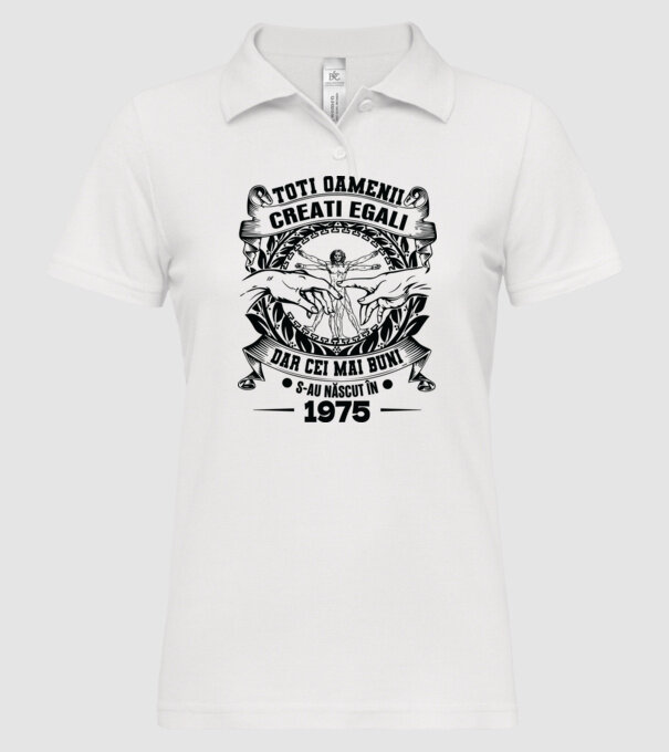 Da Vinci 50 1975 model alb pe tricou