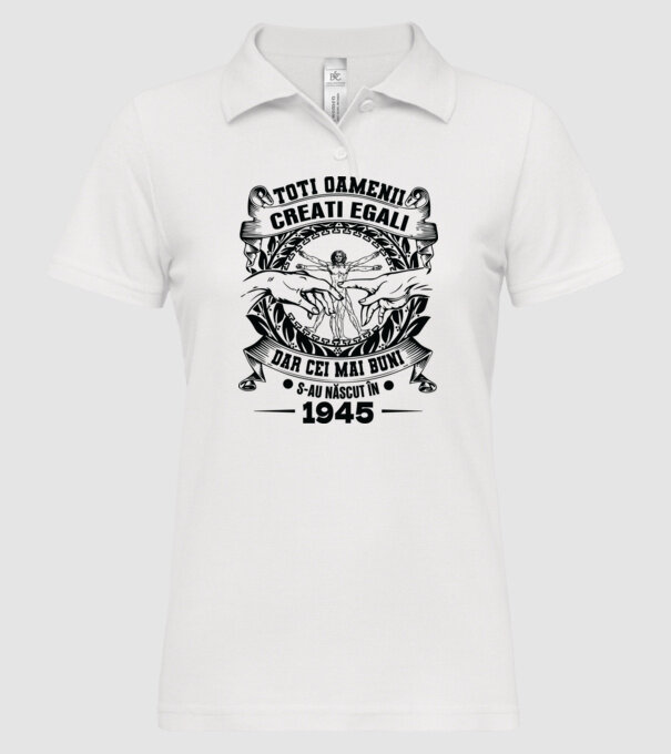 Da Vinci 80 1945 model alb pe tricou