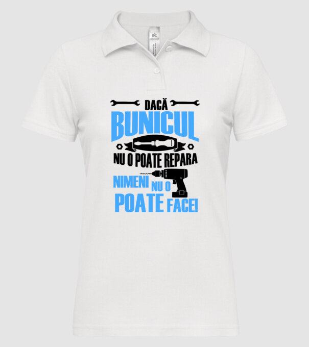 Dacă bunicul nu o poate repara, nimeni nu o poate face model alb pe tricou
