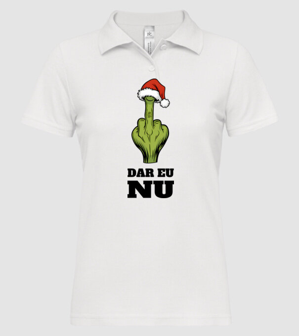 Dar eu NU alb model alb pe tricou
